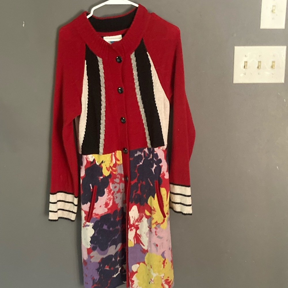Anthropologie Sparrow size large long lambswool sweater excellent condition - Picture 2 of 6